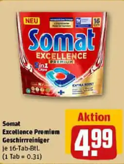 REWE Somat Excellence Premium Geschirrreiniger Angebot
