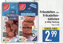 E-Center GUT&GUNSTIG Frikadellen oder Frikadellen- bällchen Angebot