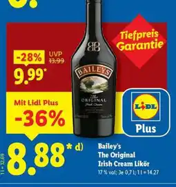 Lidl Bailey’s The Original Irish Cream Likör Angebot