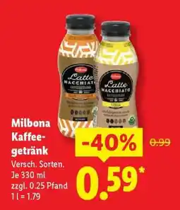 Lidl Milbona Kaffeegetränk Angebot