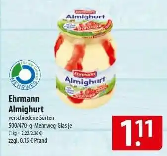 Famila Nord Ost EHRMANN Almighurt Angebot