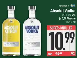 E-Center Absolut Vodka Angebot