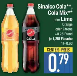 E-Center Sinalco Cola, Cola Mix oder Limo Angebot