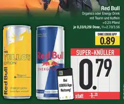 E-Center Red Bull Organics oder Energy Drink Angebot