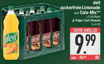 E-Center deit zuckerfreie Limonade oder Cola-Mix Angebot