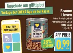 E-Center Braune Linsen Angebot