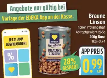 E-Center Braune Linsen Angebot