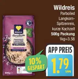 E-Center Wildreis Parboiled Langkorn- Spitzenreis, kurze Kochzeit Angebot