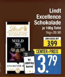 E-Center Lindt Excellence Schokolade Angebot