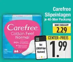 E-Center Carefree Slipeinlagen je 40-56er Packung Angebot