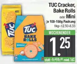 E-Center TUC Cracker, Bake Rolls oder Mini Angebot