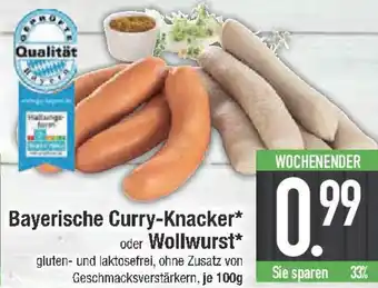 E-Center Bayerische Curry-Knacker oder Wollwurst Angebot