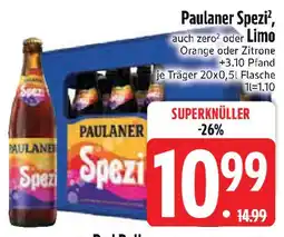 Edeka Paulaner Spezi oder Limo Angebot