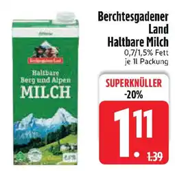 Edeka Berchtesgadener Land Haltbare Milch Angebot