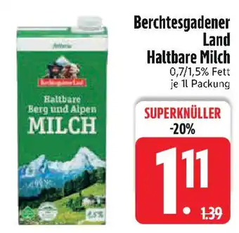 Edeka Berchtesgadener Land Haltbare Milch Angebot