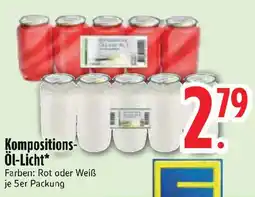 Edeka Kompositions- Öl-Licht je 5er Packung Angebot