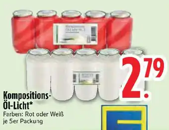 Edeka Kompositions- Öl-Licht je 5er Packung Angebot