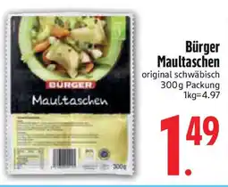 Edeka Bürger Maultaschen Angebot