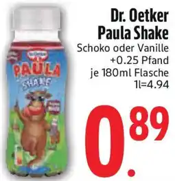 Edeka Dr. Oetker Paula Shake Angebot