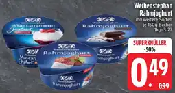 Edeka Weihenstephan Rahmjoghurt Angebot