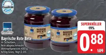 Edeka Edeka Bayrische Rote Bete Angebot