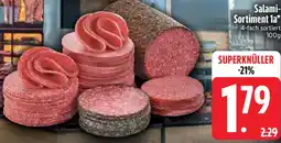 Edeka Salami Sortiment 1a Angebot