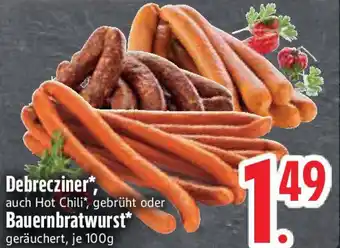 Edeka Debrecziner oder Bauernbratwurst Angebot