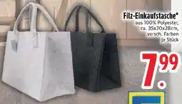 Edeka Filz-Einkaufstasche Angebot