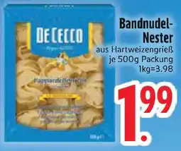Edeka DE CECCO Bandnudel Nester Angebot