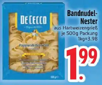 Edeka DE CECCO Bandnudel Nester Angebot