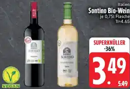Edeka Sontino Bio-Wein Angebot