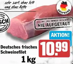 HIT Deutsches frisches Schweinefilet Angebot