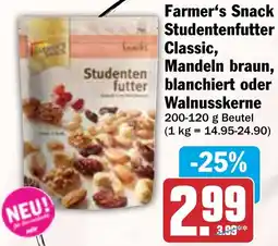 HIT Farmer's Snack Studentenfutter Classic, Mandeln braun, blanchiert oder Walnusskerne Angebot