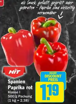 HIT Spanien Paprika rot Angebot
