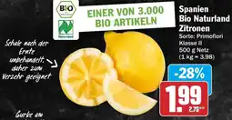 HIT Spanien Bio Naturland Zitronen Angebot