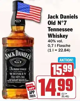 HIT Jack Daniels Old N°7 Tennessee Whiskey Angebot