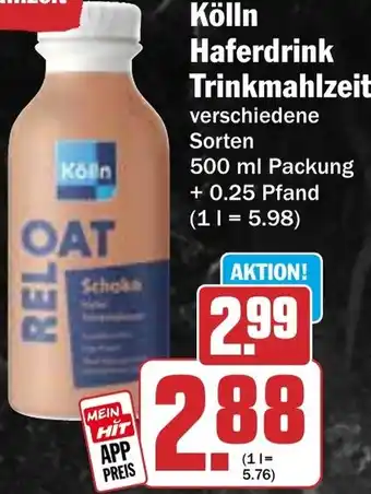HIT Kölln Haferdrink Trinkmahlzeit Angebot