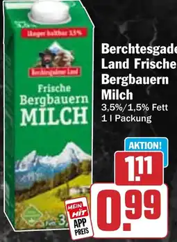 HIT Berchtesgadener Land Frische Bergbauern Milch Angebot