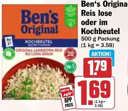 HIT Ben's Original Reis lose oder im Kochbeutel Angebot