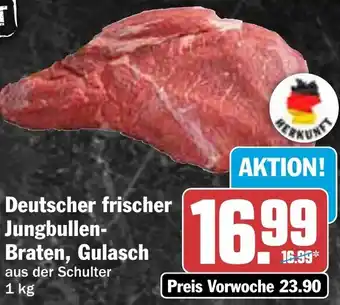 HIT Deutscher frischer Jungbullen Braten, Gulasch Angebot