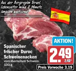 HIT Spanischer frischer Duroc Schweinenacken Angebot