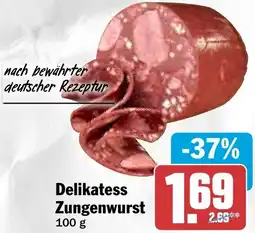 HIT Delikatess Zungenwurst Angebot