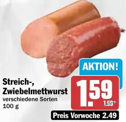 HIT Streich-, Zwiebelmettwurst Angebot