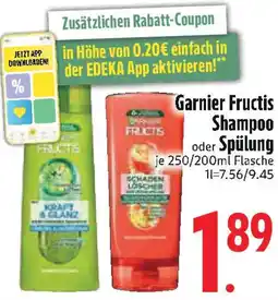 Edeka Garnier Fructis Shampoo oder Spülung Angebot