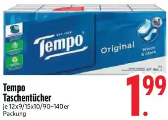 Edeka Tempo Taschentücher Angebot