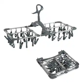 Netto Marken-Discount BO-CAMP Mini Wäschespinne Wäscheständer Wäsche Leine Trockner Klappbar Camping Angebot