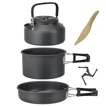 Netto Marken-Discount BRUNNER Camping Kochset Packpot Ultralite 18 Geschirr Topf Pfanne Kessel Alu Angebot