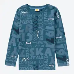 NKD Kinder-Jungen-Langarmshirt mit All-Over-Print Angebot
