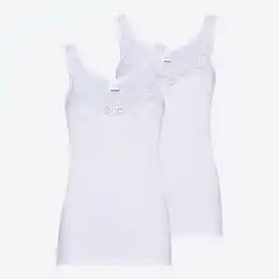 NKD Damen-Unterhemd mit V-Ausschnitt, 2er-Pack Angebot