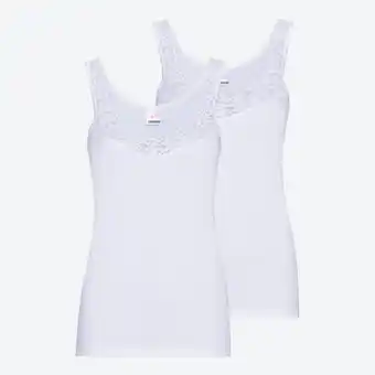 NKD Damen-Unterhemd mit V-Ausschnitt, 2er-Pack Angebot